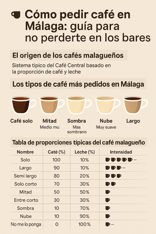 ☕ Cómo pedir café en Málaga: guía para no perderte en los bares