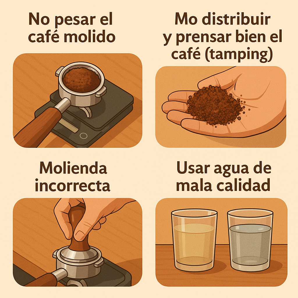Errores comunes al preparar espresso y cómo solucionarlos como un barista