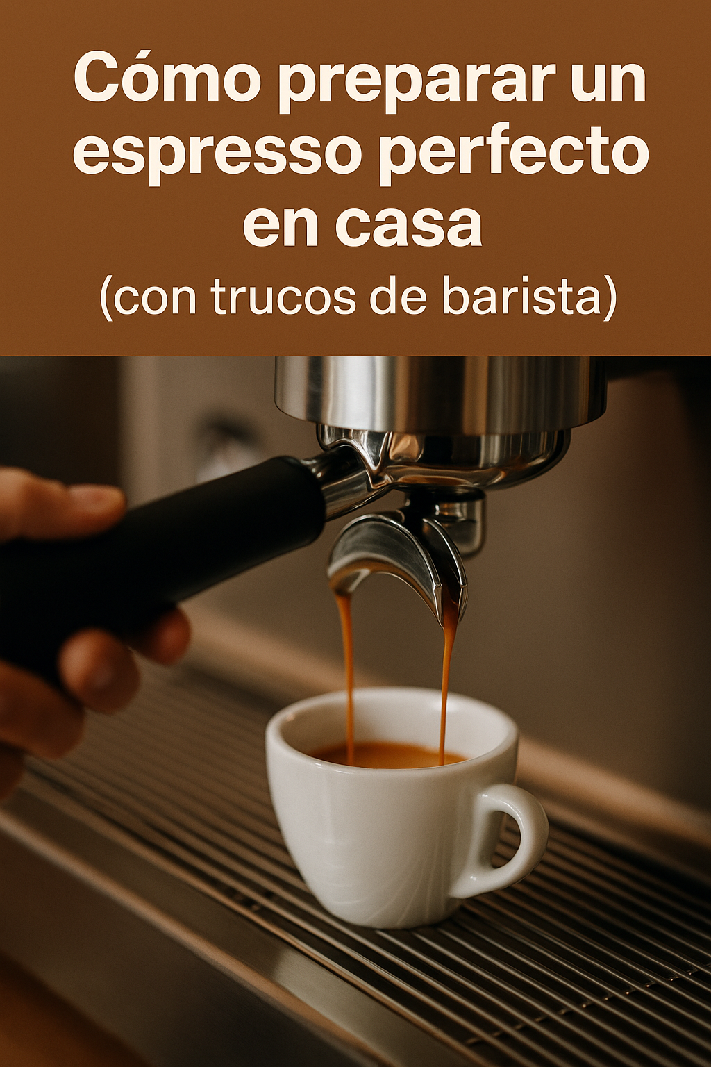 ☕ Cómo preparar un espresso perfecto en casa (con trucos de barista)