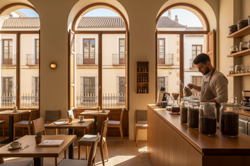 Café de especialidad en Málaga: guía 2025 (barrios, cómo pedir y dónde comprar grano)